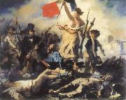 Eugene Delacroix liberty leading the people Sweden oil painting artist